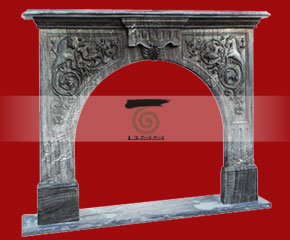 marble fireplace O-FP037 (WFP040)