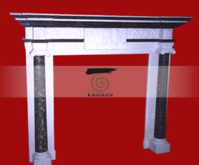 marble fireplace O-FP040 (WFP046)