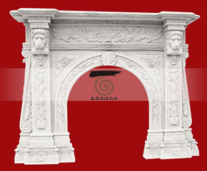 marble fireplace O-FP047 (WFP075)