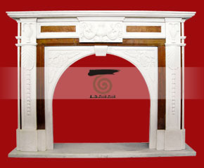 marble fireplace O-FP049 (WFP077)