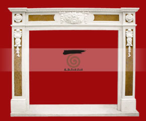 marble fireplace O-FP052 (WFP081)