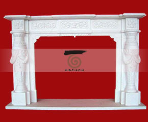 marble fireplace O-FP053 (WFP089)