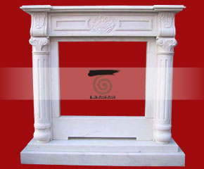 marble fireplace O-FP054 (WFP091)