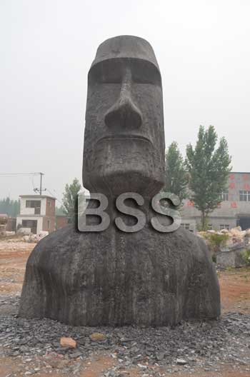 black stone carving