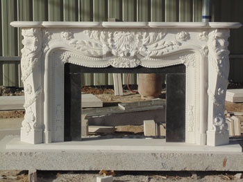 fireplace mantel