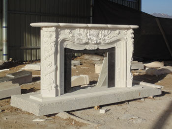 fireplace mantel